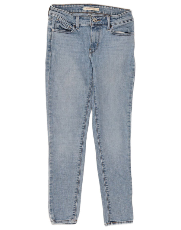 Levi's Womens 711 Skinny Jeans W26 L26 Blue Cotton