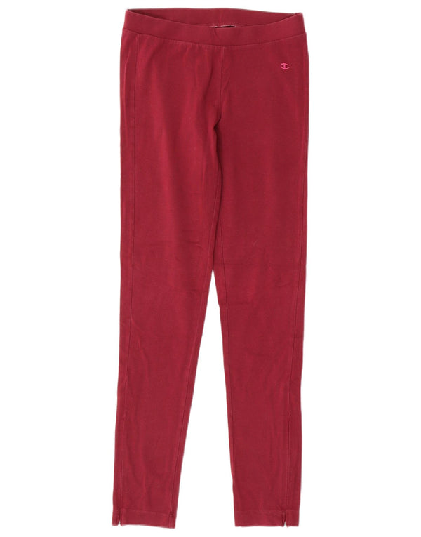 Champion Womens Heritage Fit Leggings UK 4 XS Maroon