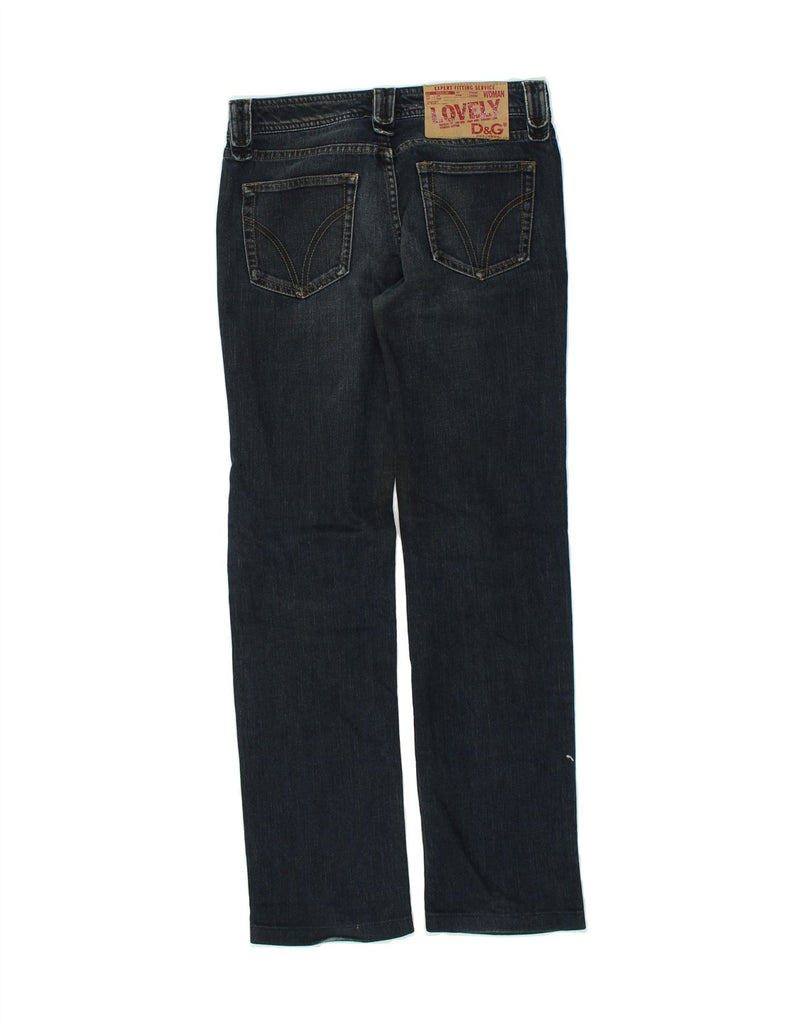 DOLCE & GABBANA Womens Straight Jeans W26 L29 Navy Blue | Vintage Dolce & Gabbana | Thrift | Second-Hand Dolce & Gabbana | Used Clothing | Messina Hembry 
