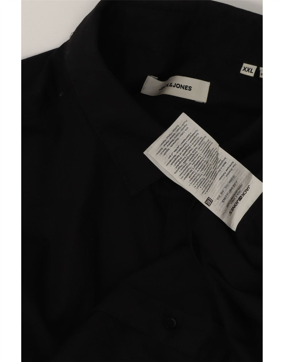 Jack & Jones Mens Shirt 2XL Black Cotton