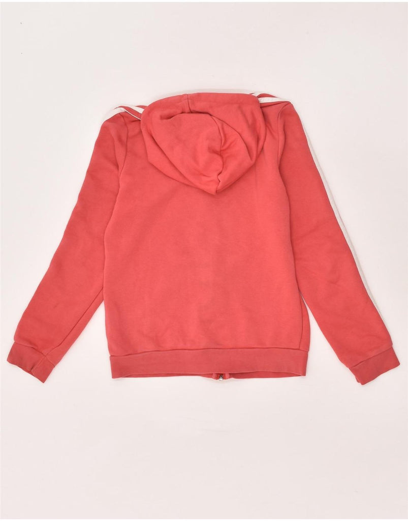 ADIDAS Girls Zip Hoodie Sweater 11-12 Years Red Cotton | Vintage Adidas | Thrift | Second-Hand Adidas | Used Clothing | Messina Hembry 