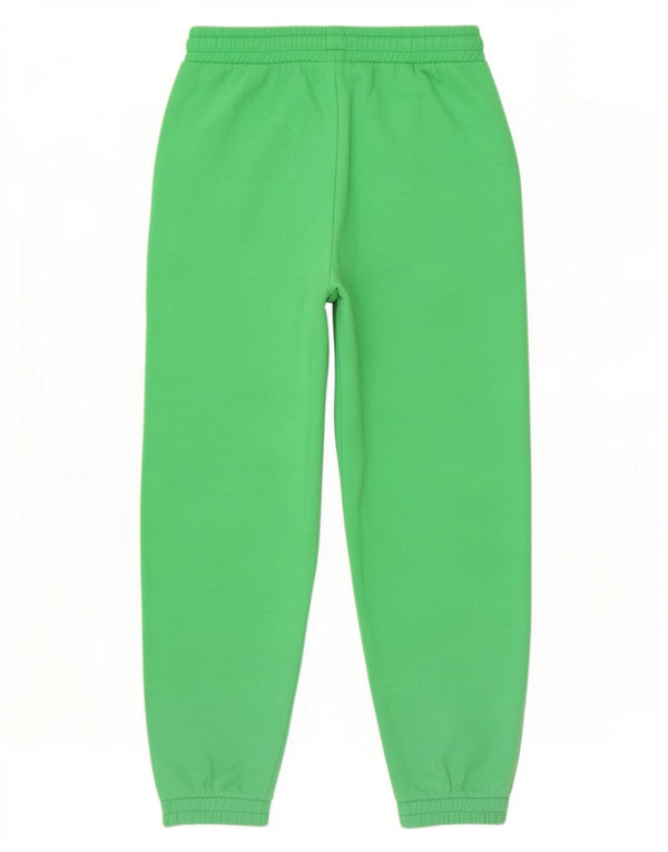 Zara Womens Tracksuit Trousers Joggers UK 12 Medium Green Cotton