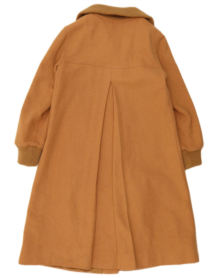 Vintage Womens Overcoat UK 14 Medium Beige Wool