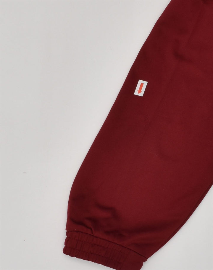 KAPPA Boys Graphic Tracksuit Top Jacket 9-10 Years Maroon Polyester | Vintage Kappa | Thrift | Second-Hand Kappa | Used Clothing | Messina Hembry 