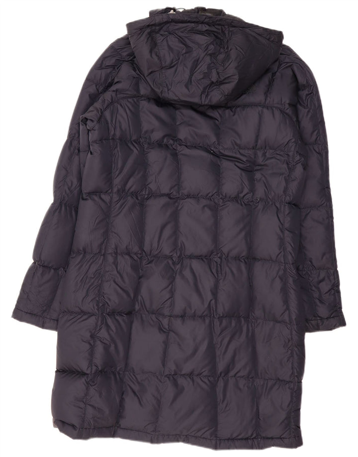 THE NORTH FACE Womens Hooded Padded Coat UK 14 Medium Navy Blue Polyester