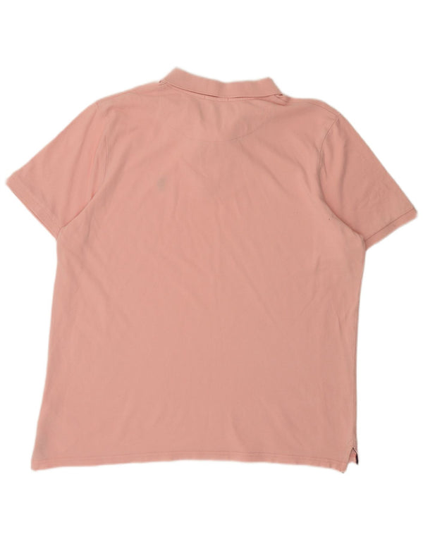U.S. Polo Assn. Mens Regular Fit Polo Shirt 2XL Pink Cotton