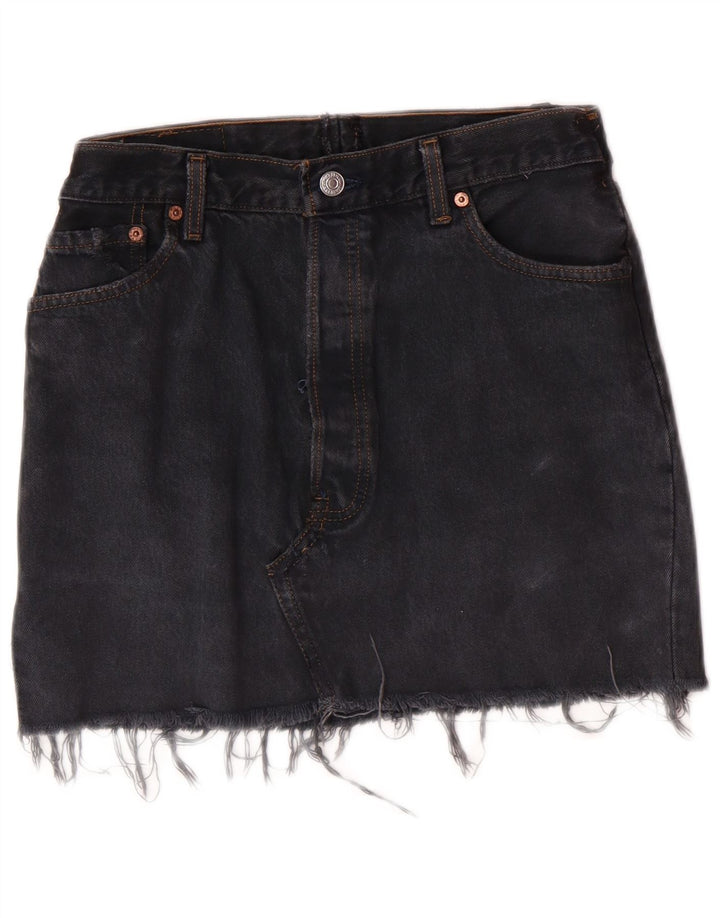 LEVI'S Womens Denim Skirt W28 Medium Grey