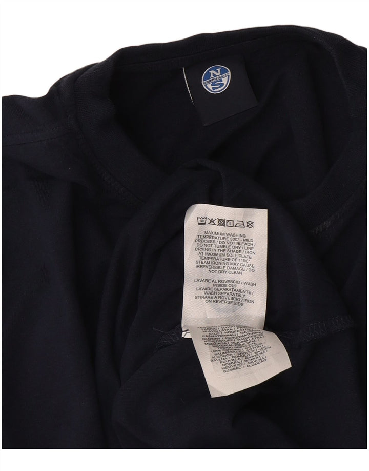 North Sails Mens T-Shirt Top XS Navy Blue Cotton