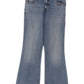 ZARA Womens High Waist Bootcut Jeans EU 40 Medium W30 L31 Blue Cotton