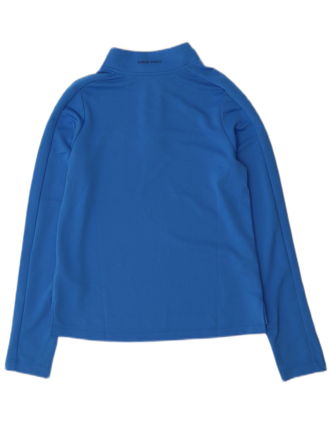 Nike Girls Dri Fit Zip Neck Pullover Tracksuit Top 12-13 Years Large Blue