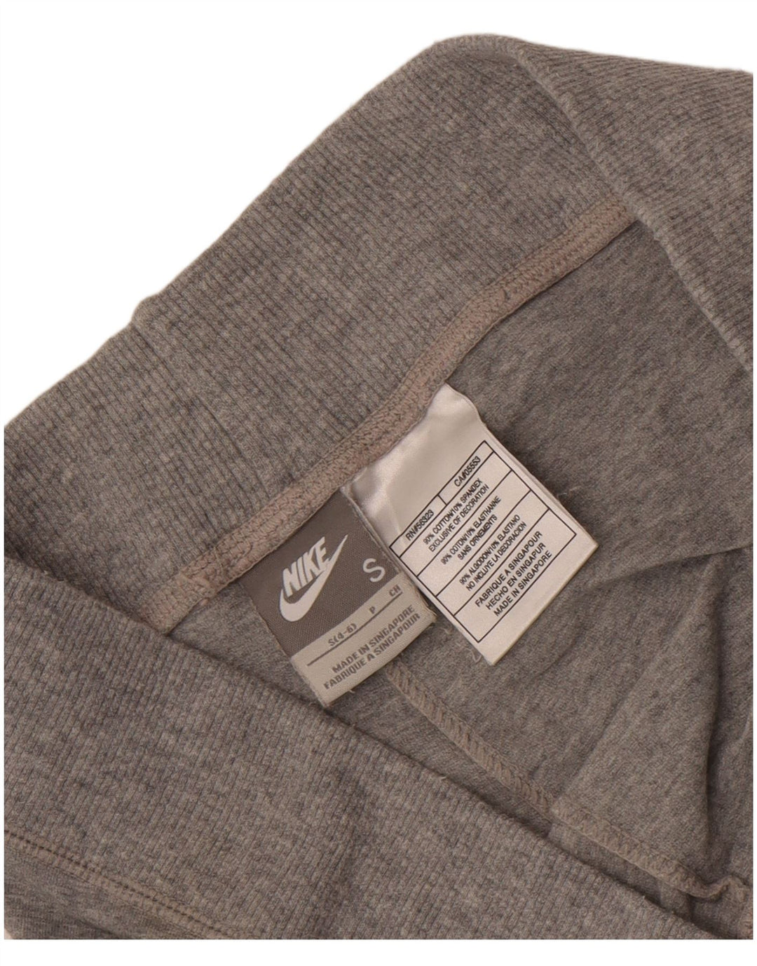Nike Womens Leggings US 4/6 Small  Grey Cotton