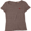 Levi's Womens T-Shirt Top UK 8 Small Grey Flecked
