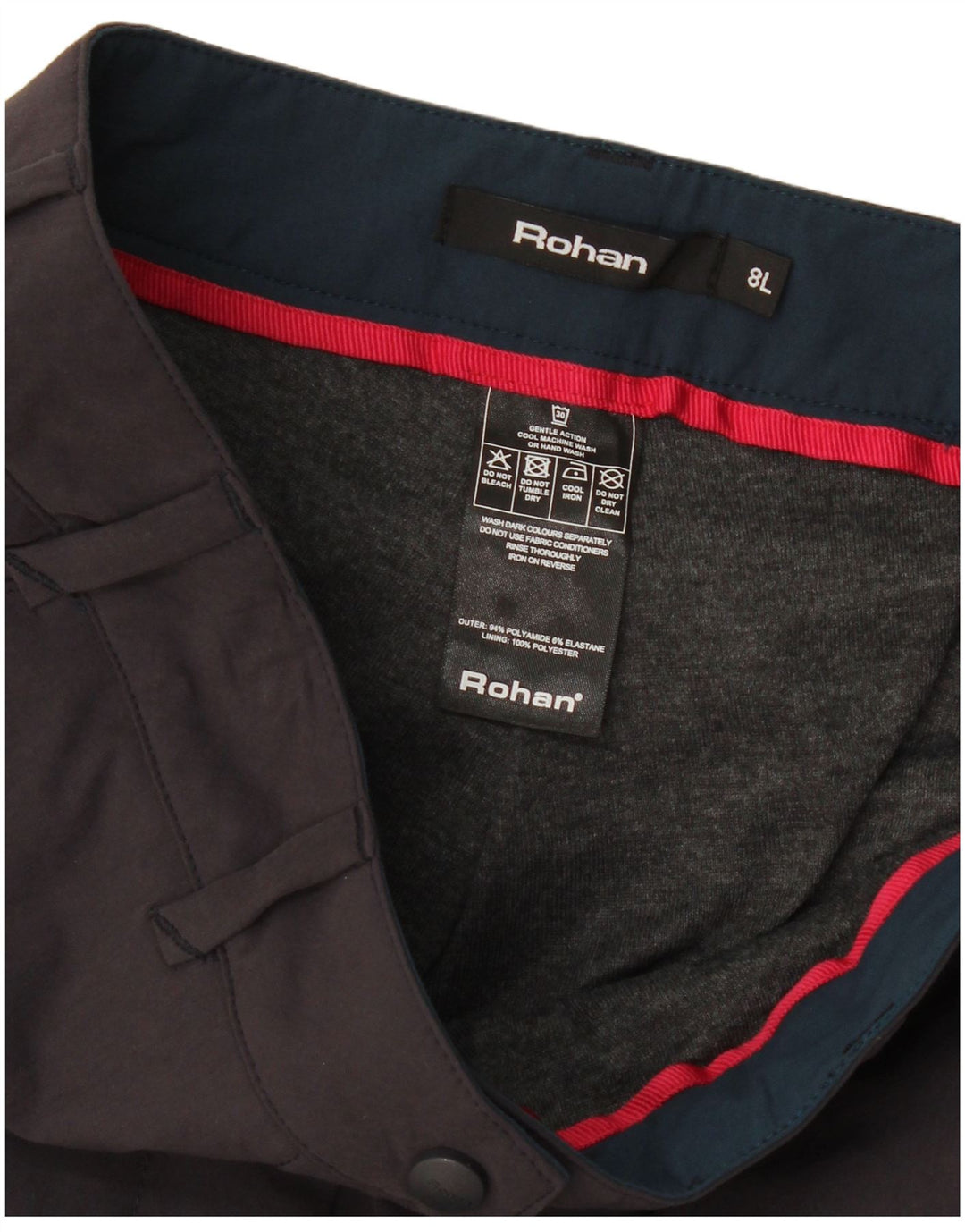 Rohan Womens Bootcut Chino Trousers UK 8 Small W30 L33 Grey Polyamide