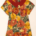 Vintage Womens A-Line Dress UK 14 Medium Multicoloured Floral