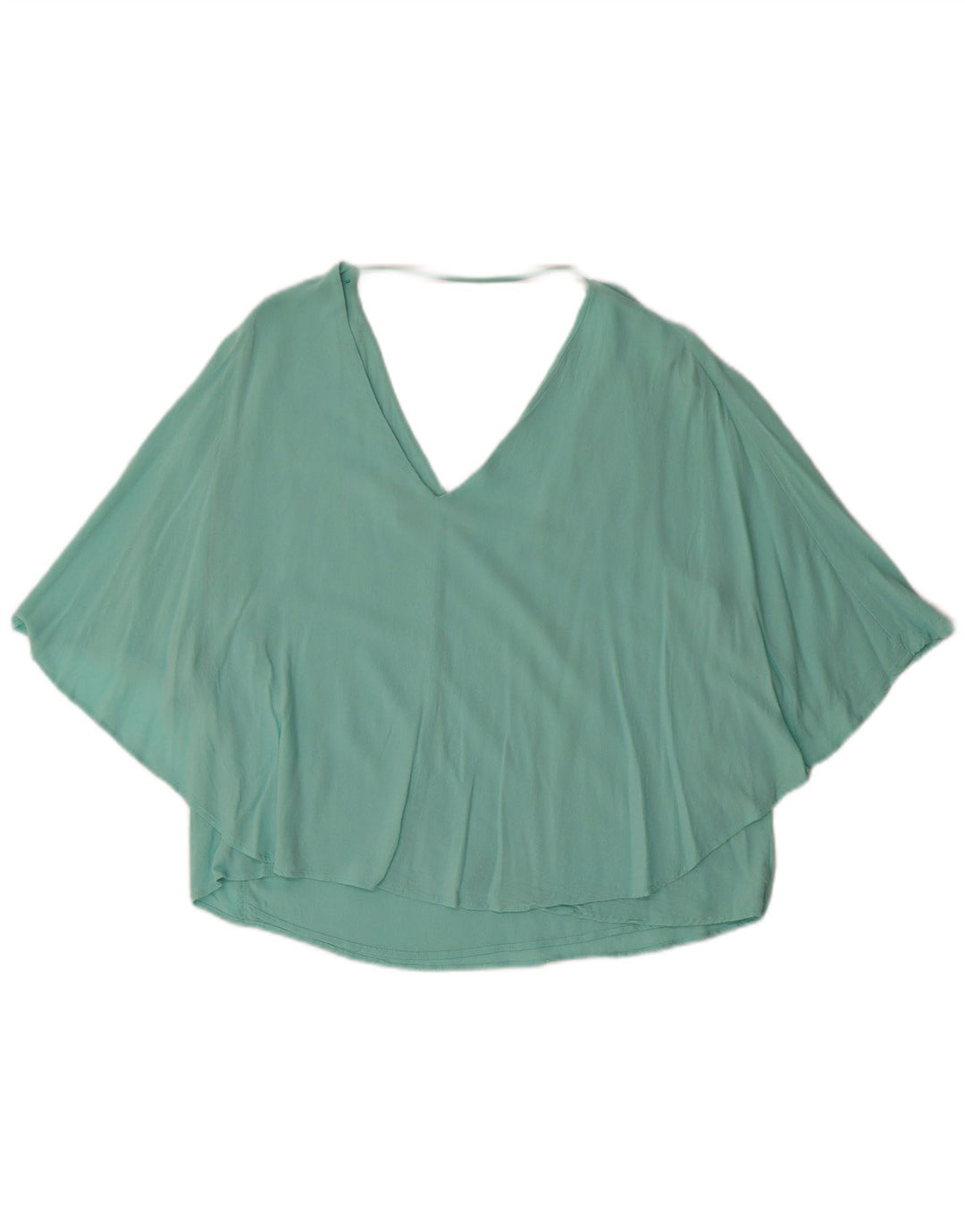 Zara Womens Blouse Top UK 14 Large Turquoise