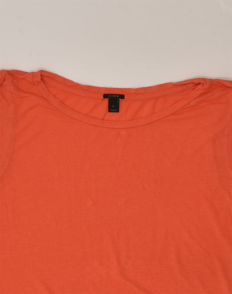 J. CREW Womens T-Shirt Top UK 10 Small Orange Viscose | Vintage J. Crew | Thrift | Second-Hand J. Crew | Used Clothing | Messina Hembry 