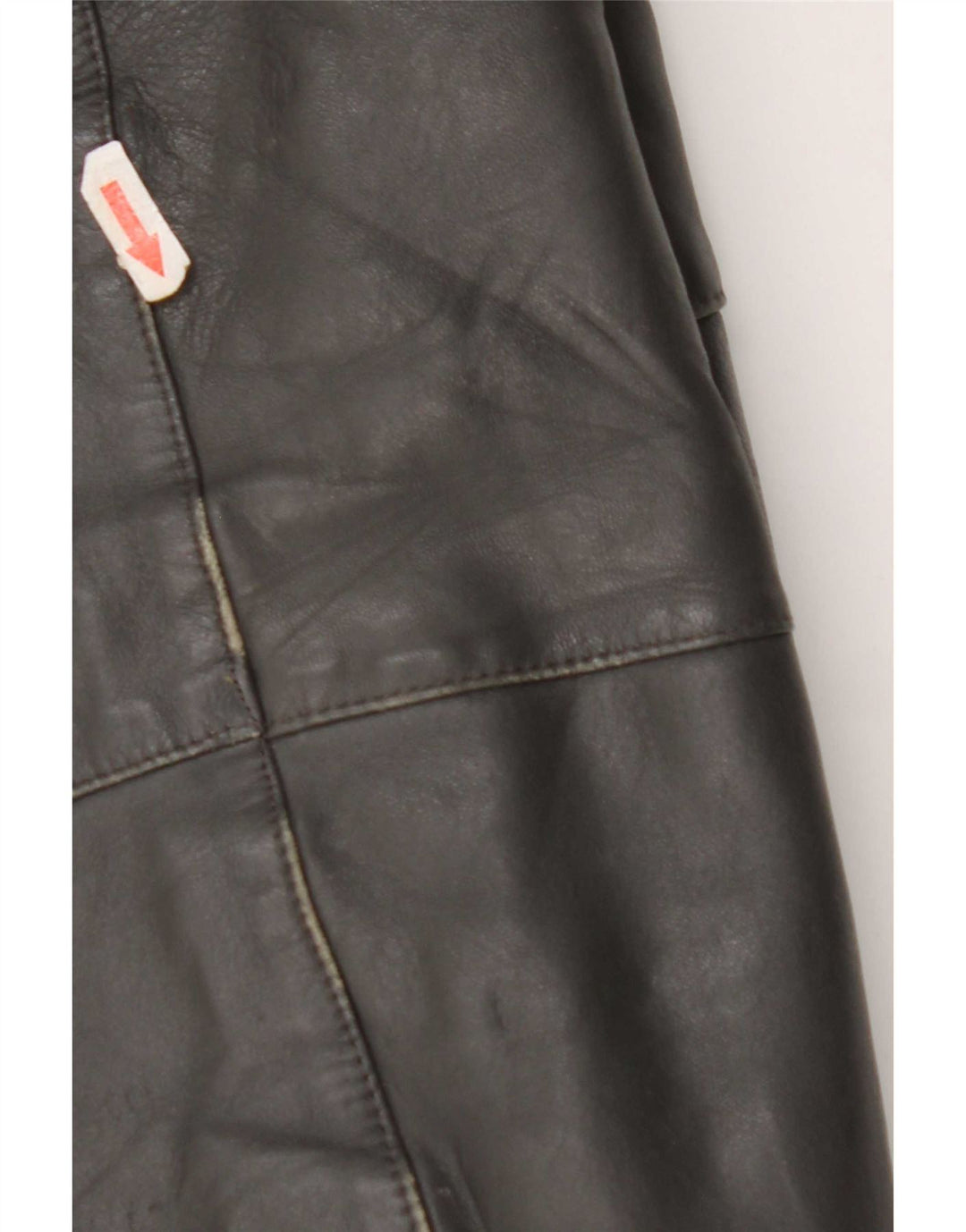 Vintage Mens Leather Jacket UK 40 Large Grey