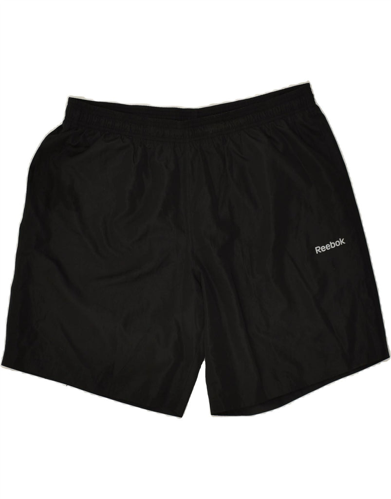 REEBOK Mens Sport Shorts XL Black Polyester Vintage Reebok and Second-Hand Reebok from Messina Hembry 