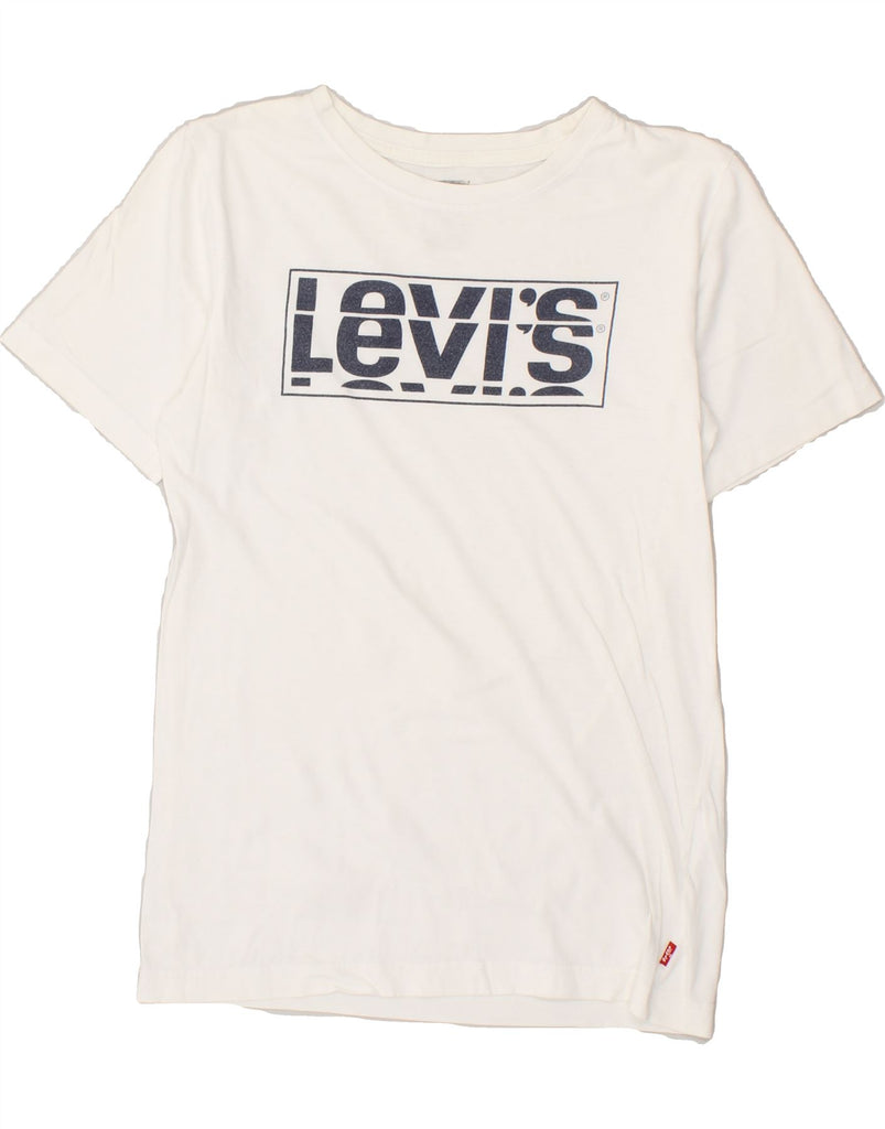 LEVI'S Boys Graphic T-Shirt Top 15-16 Years White Cotton | Vintage Levi's | Thrift | Second-Hand Levi's | Used Clothing | Messina Hembry 