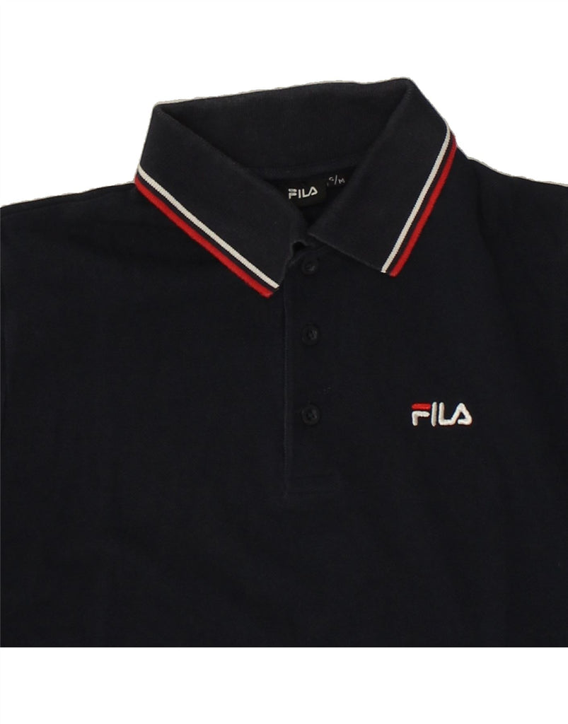 FILA Mens Polo Shirt Small Navy Blue Cotton Vintage Fila and Second-Hand Fila from Messina Hembry 