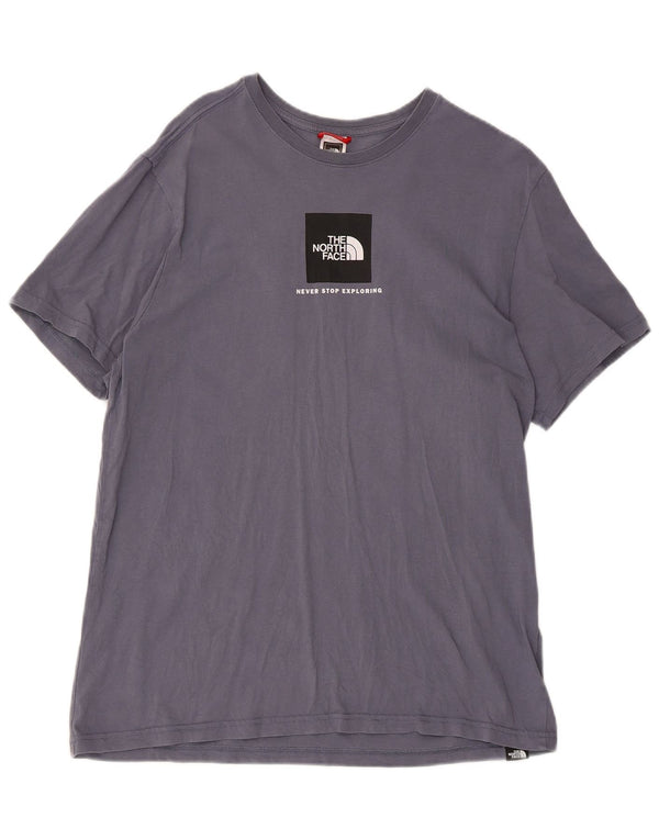 The North Face Mens Graphic T-Shirt Top Large Grey Cotton