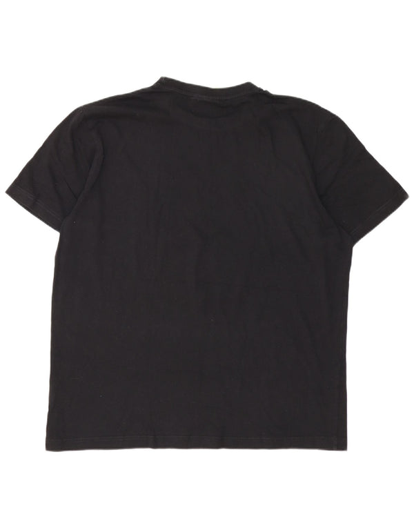 Diadora Mens Graphic T-Shirt Top 3XL Black Cotton