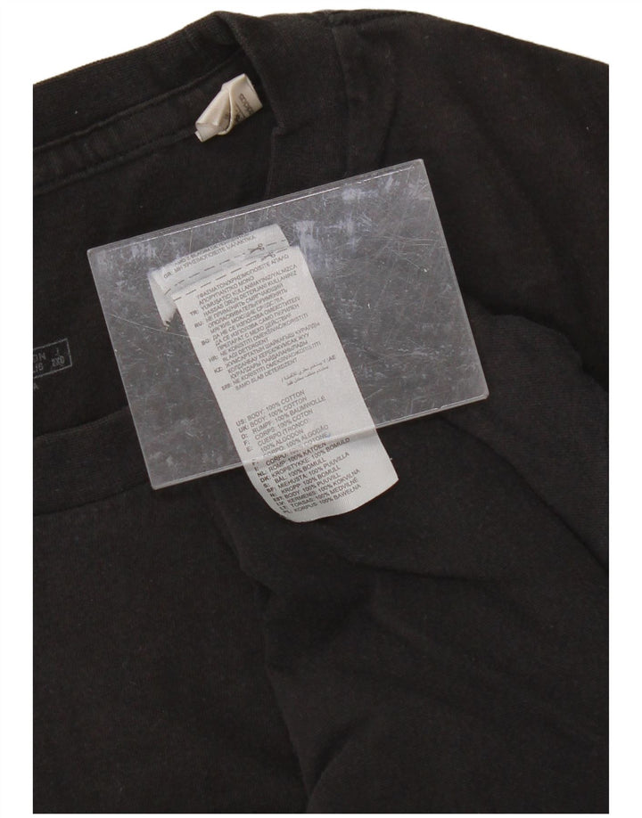 ADIDAS Mens T-Shirt Top Large Black Cotton