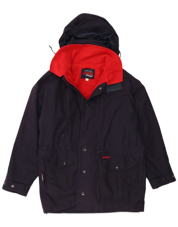 Musto Mens Graphic Loose Fit Windbreaker Coat UK 36 Small Navy Blue