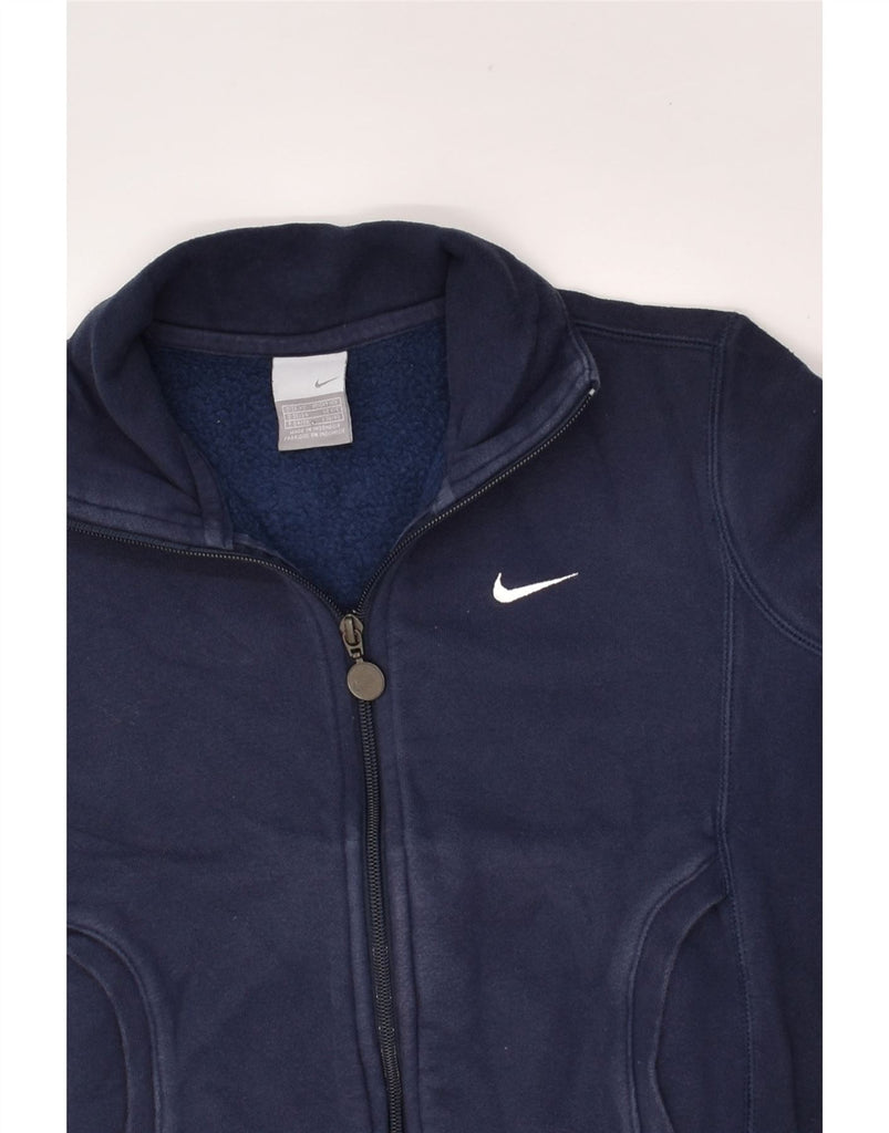 NIKE Boys Tracksuit Top Jacket 6-7 Years Navy Blue Cotton | Vintage Nike | Thrift | Second-Hand Nike | Used Clothing | Messina Hembry 