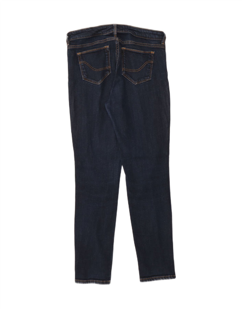 FAT FACE Womens Skinny Jeans UK 12 Medium W28 L27 Navy Blue Vintage Fat Face and Second-Hand Fat Face from Messina Hembry 
