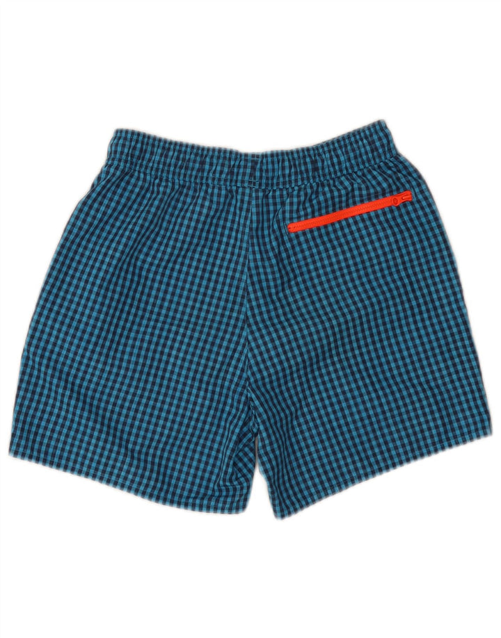ADIDAS Mens Swimming Shorts XS  Blue Gingham Polyester