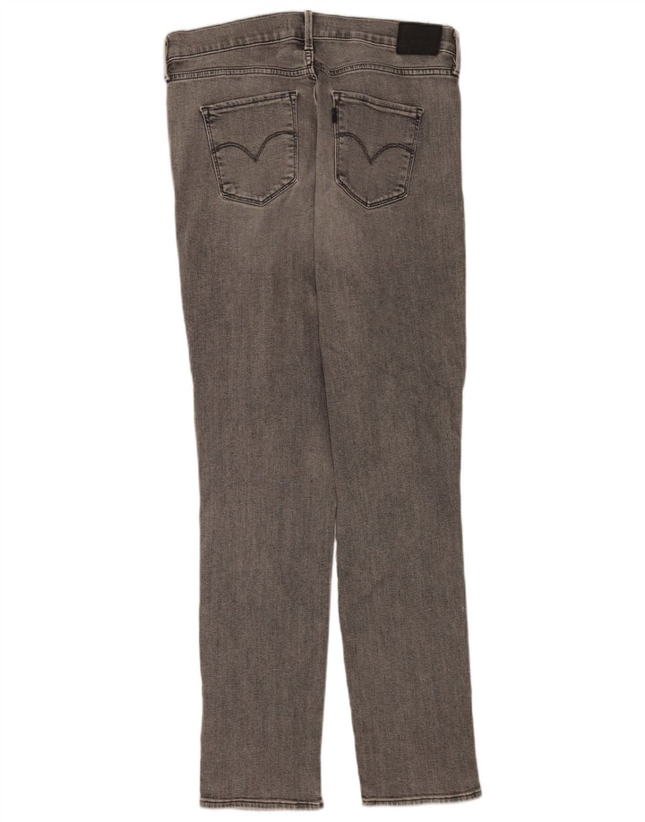 Levi's Womens 312 Shaping Slim Jeans W31 L32 Grey Cotton