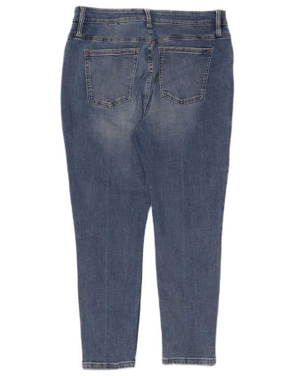 Marks & Spencer Womens Per Una Crop Skinny Jeans UK 14 Large W30 L24 Blue