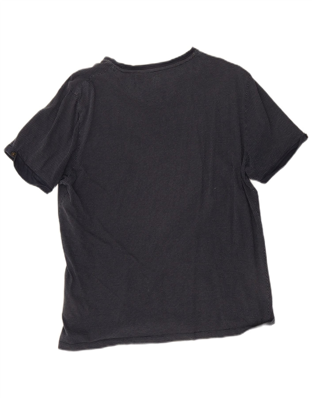 Ted Baker Mens T-Shirt Top Size 4 Large Navy Blue Cotton