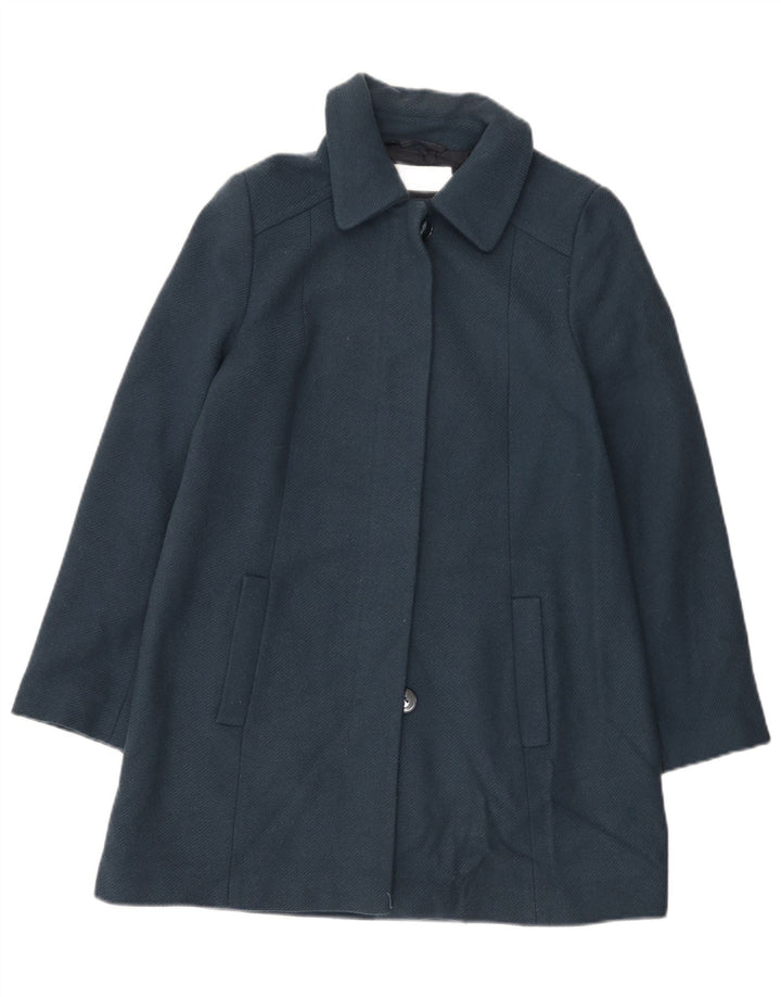 John Lewis Womens Overcoat UK 8 Small  Navy Blue