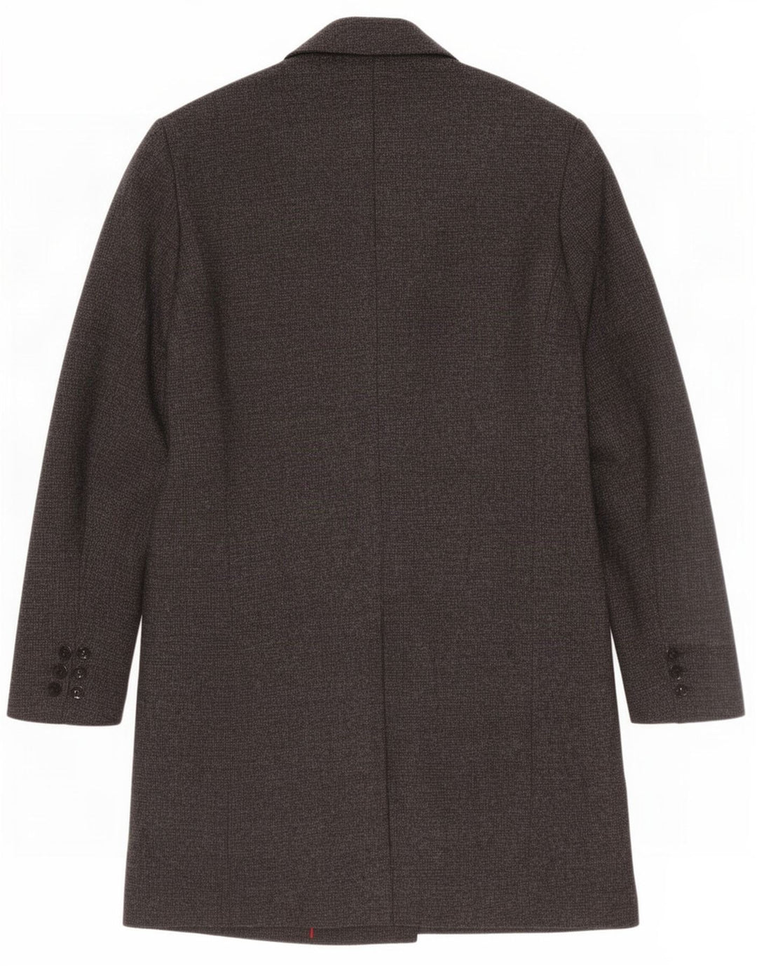 Marks & Spencer Mens Overcoat UK 38 Medium Grey Polyester