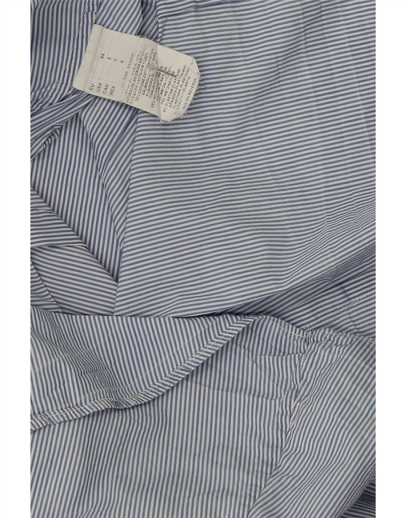 PAUL & SHARK Womens Shirt US 8 Medium Blue Pinstripe Cotton Vintage Paul & Shark and Second-Hand Paul & Shark from Messina Hembry 