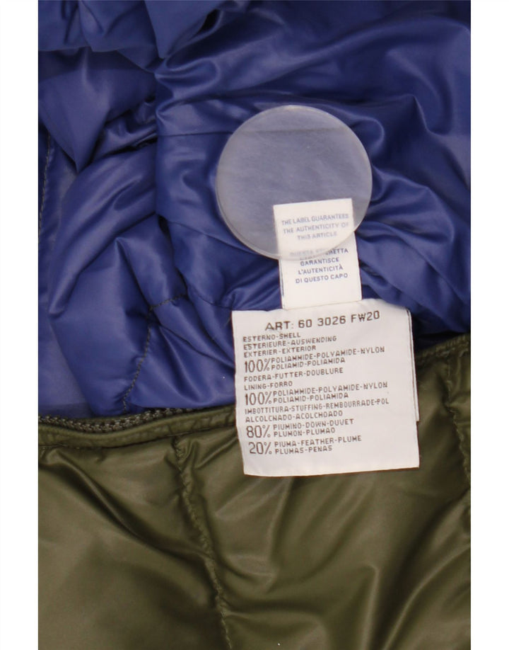 North Sails Mens Hooded Padded Jacket UK 38 Medium Khaki Nylon