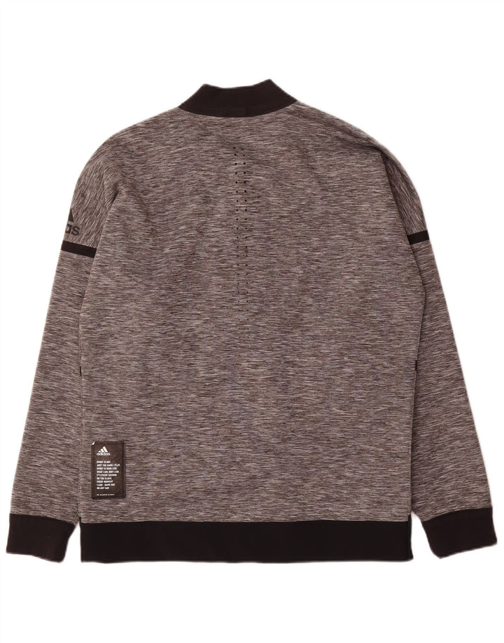 Adidas Mens Reversible Tracksuit Top Jacket Small Grey Colourblock