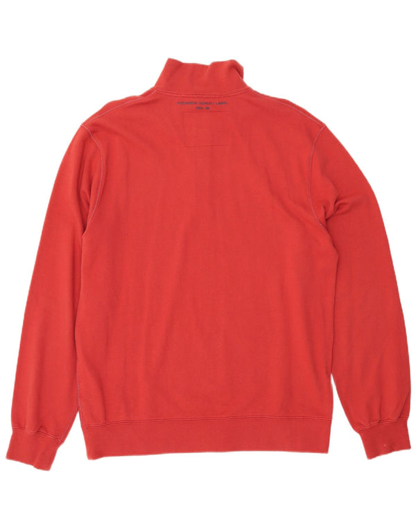 MARLBORO CLASSICS Mens Zip Neck Sweatshirt Jumper XL Red Cotton