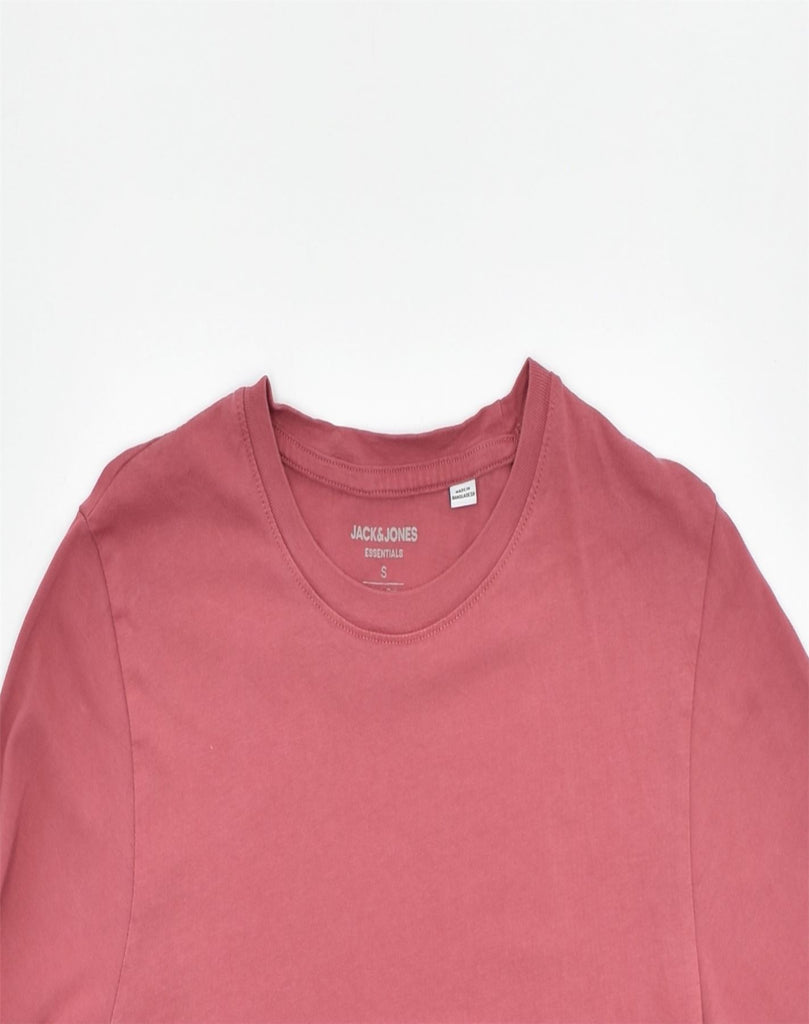 JACK & JONES Mens T-Shirt Top Small Pink Cotton | Vintage | Thrift | Second-Hand | Used Clothing | Messina Hembry 