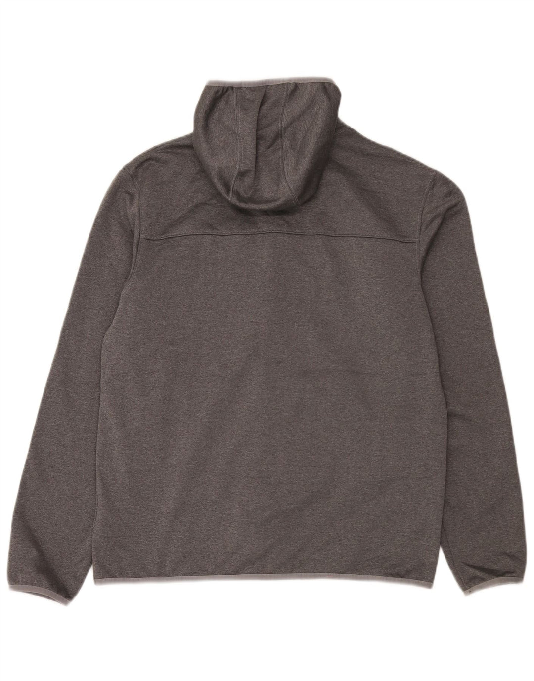 The North Face Mens Zip Hoodie Sweater Large Grey Polyester