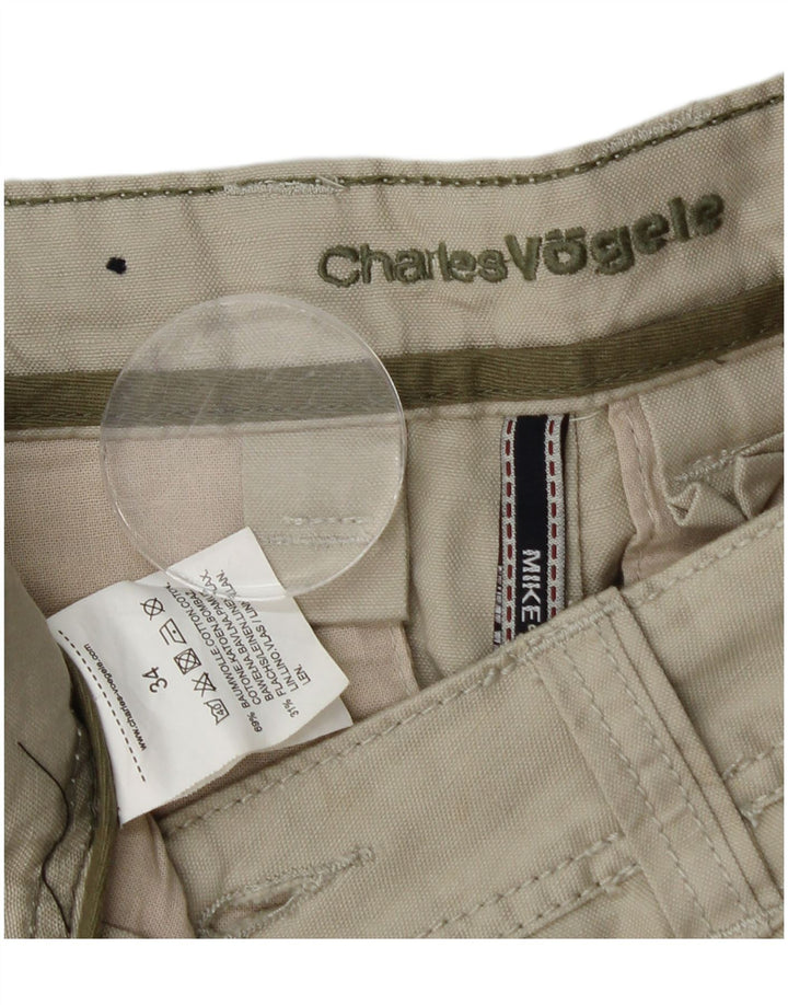 Charles Vogele Mens Mike Cargo Shorts W34 Large Grey Cotton