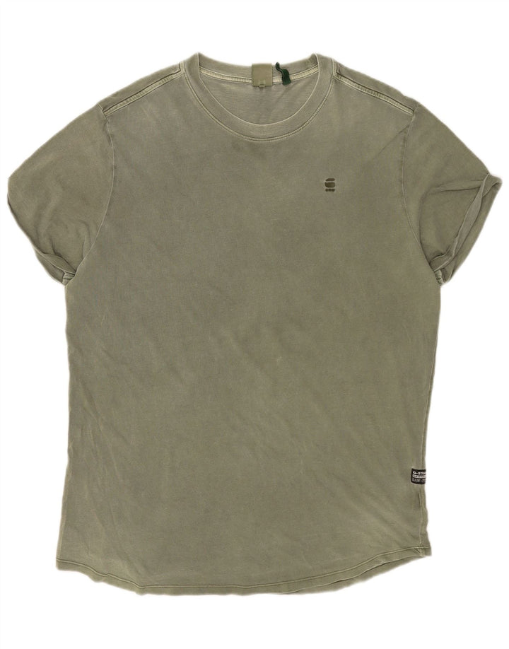 G-STAR Mens T-Shirt Top XL Green Cotton