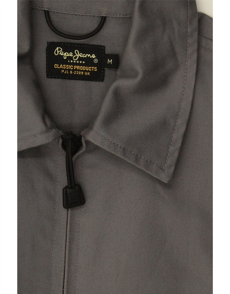 PEPE JEANS Mens Bomber Jacket UK 38 Medium Grey Cotton Vintage PEPE Jeans and Second-Hand PEPE Jeans from Messina Hembry 
