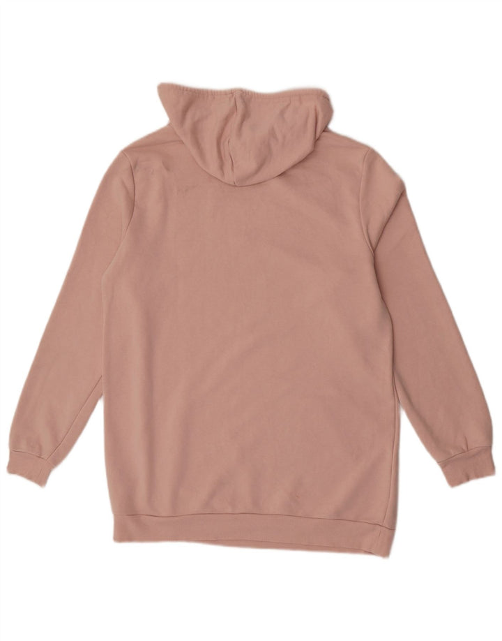 Marks & Spencer Womens Hoodie Jumper UK 12 Medium Pink Cotton