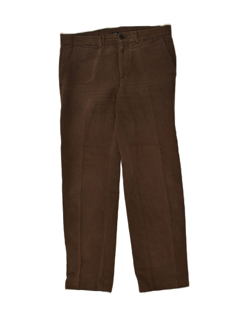 MARINA YACHTING Mens Straight Chino Trousers IT 50 Large W36 L30 Brown | Vintage Marina Yachting | Thrift | Second-Hand Marina Yachting | Used Clothing | Messina Hembry 