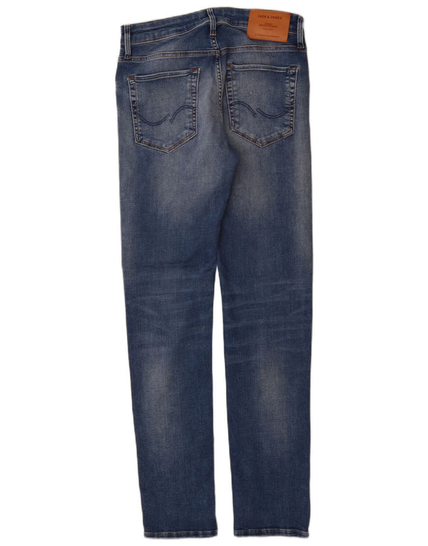 Jack & Jones Mens Slim Jeans  W28 L32 Blue Cotton