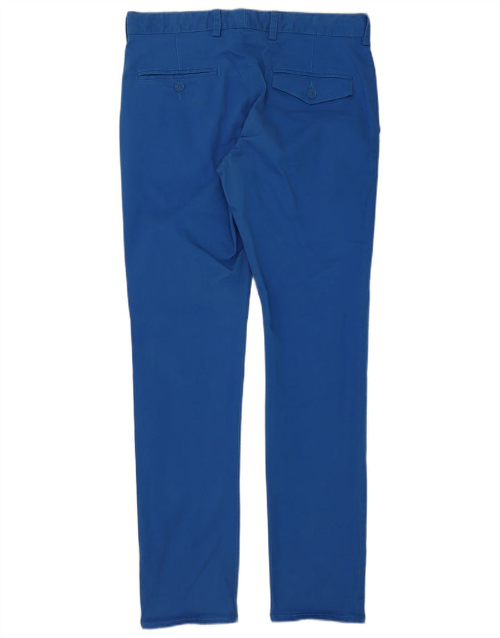 French Connection Mens Slim Chino Trousers W32 L32 Blue Cotton