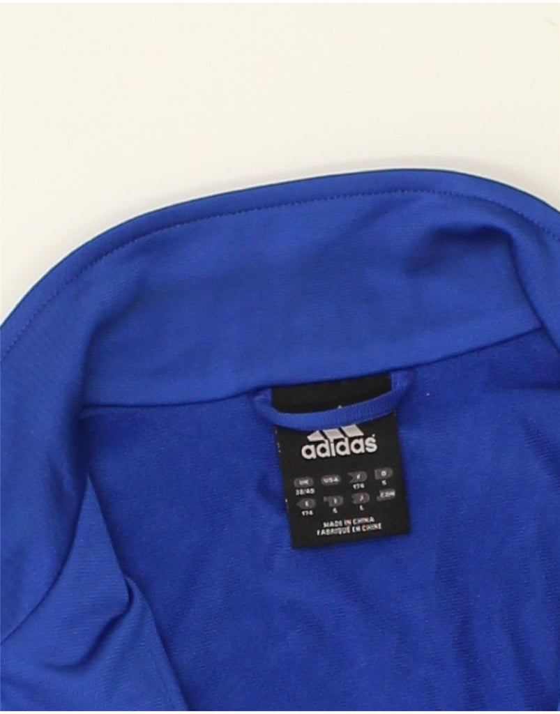 ADIDAS Mens Graphic Tracksuit Top Jacket UK 38/40 Medium Blue Colourblock | Vintage Adidas | Thrift | Second-Hand Adidas | Used Clothing | Messina Hembry 